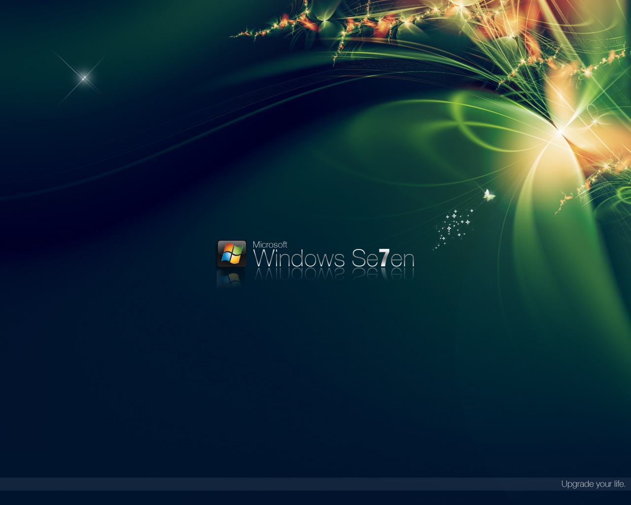 윈도우 7 노트북 hd 배경 화면,하늘,초록,분위기,스크린 샷,디자인