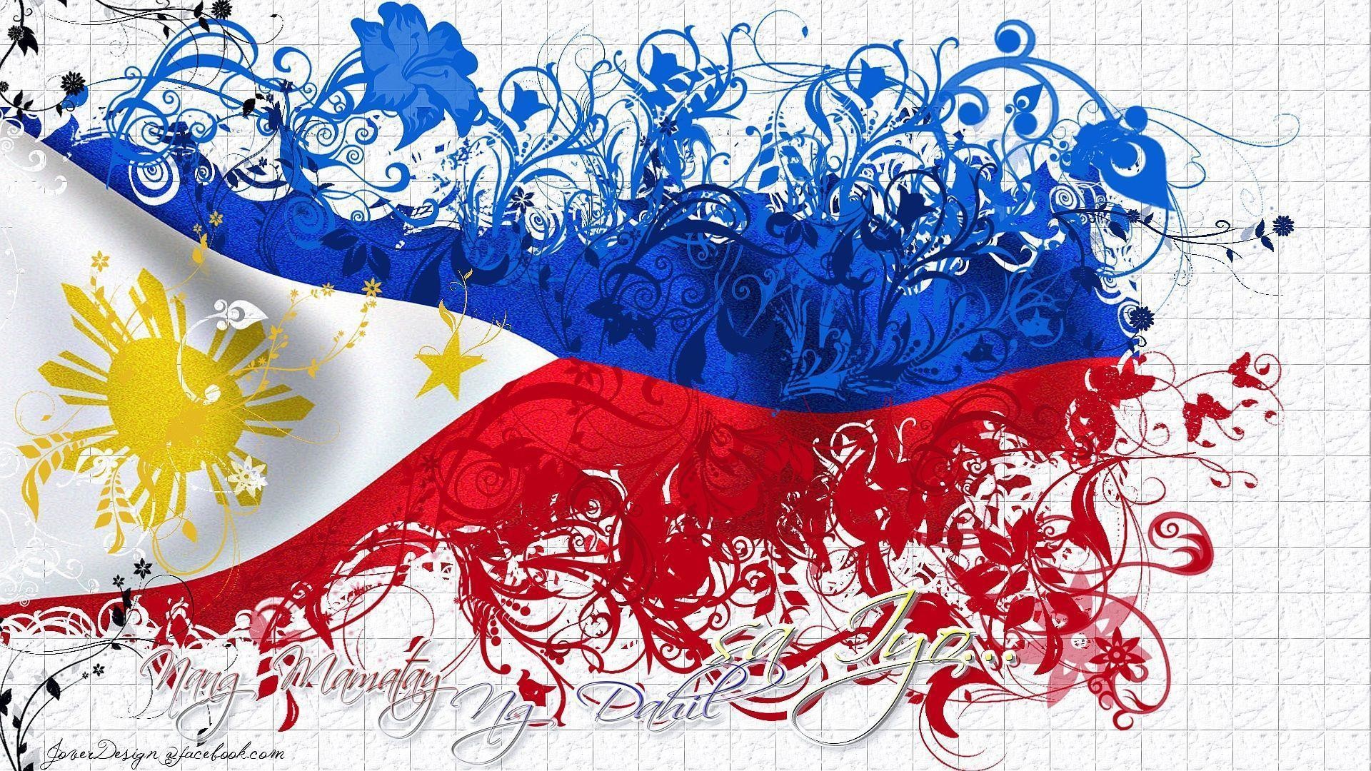 philippinische flagge tapete hd,grafikdesign,schriftart,grafik,illustration,kunst