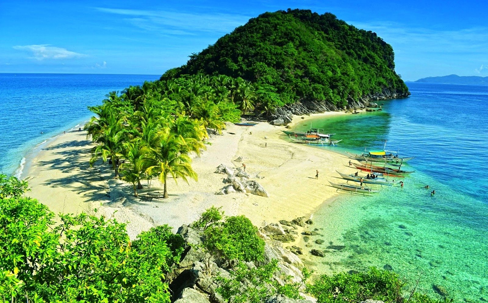 philippinen tapete hd,natürliche landschaft,natur,küste,meer,strand