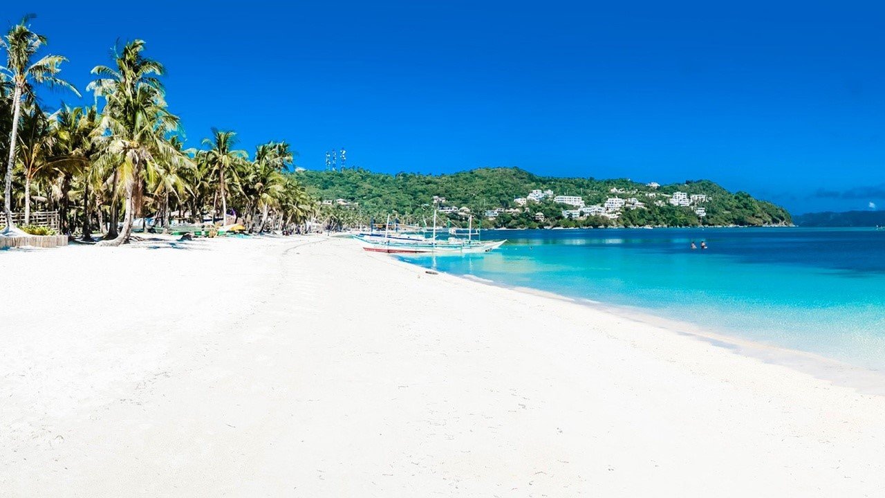 boracay wallpaper,beach,sea,caribbean,sky,coast