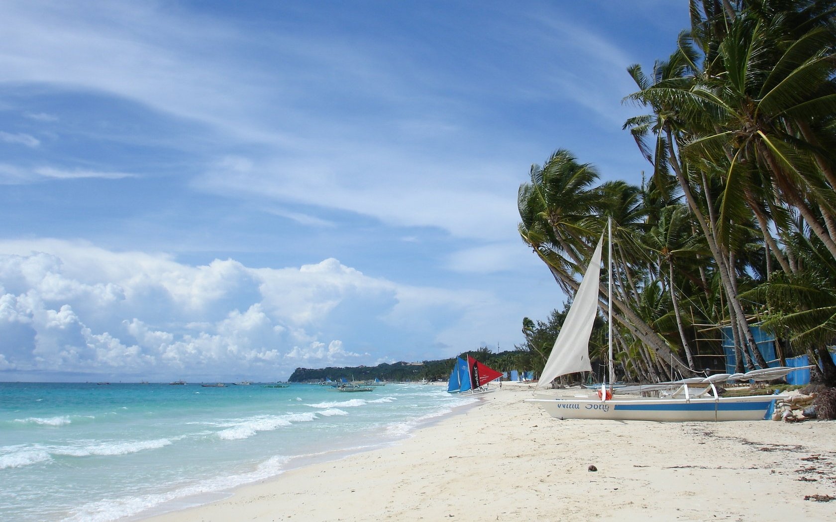 carta da parati boracay,spiaggia,caraibico,riva,mare,costa