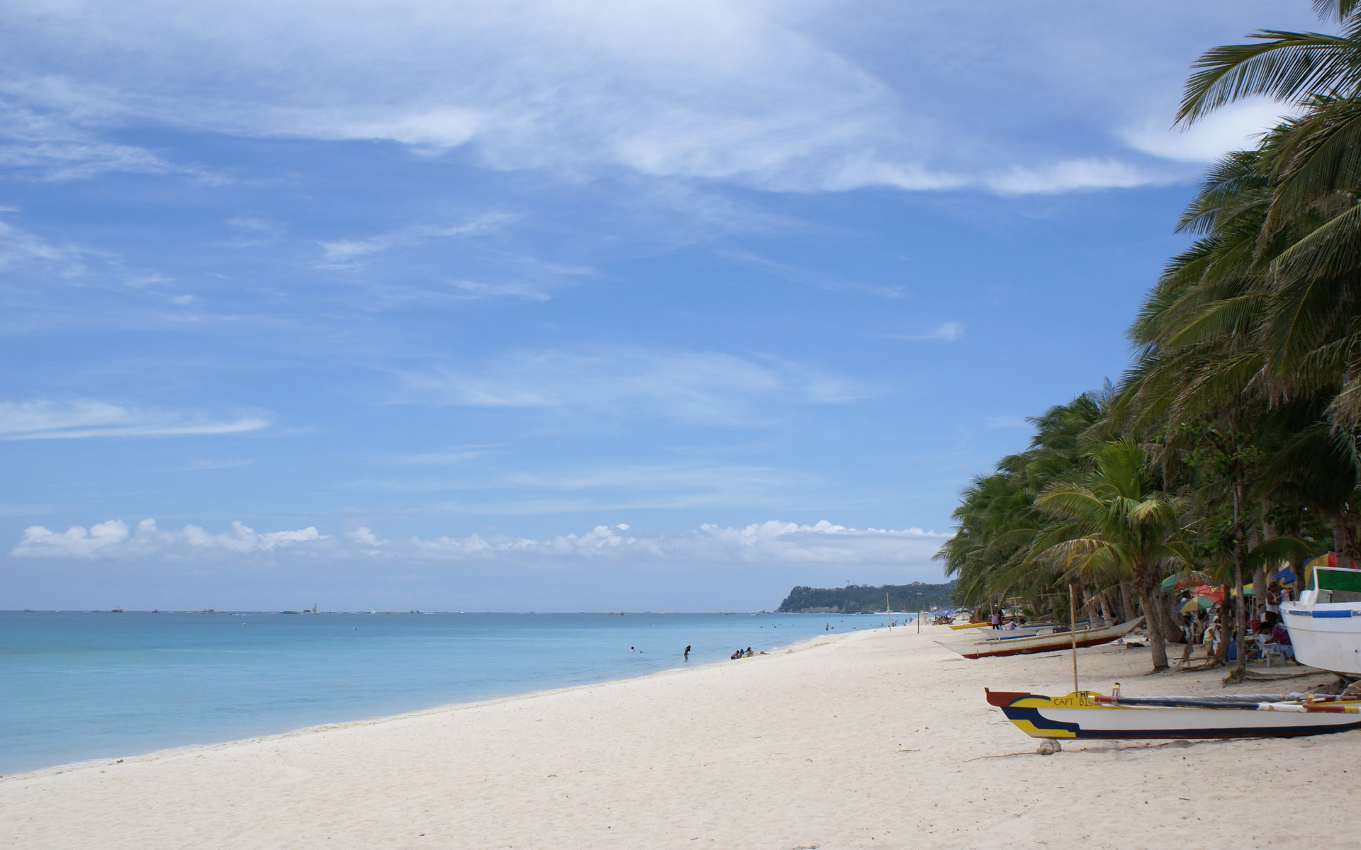 carta da parati boracay,corpo d'acqua,spiaggia,cielo,mare,vacanza