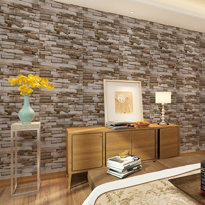 wallpaper sticker roll philippines,brick,wall,room,property,interior design