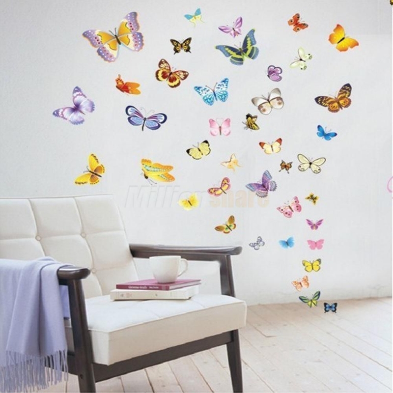 wallpaper sticker roll philippines,wall sticker,butterfly,wall,product