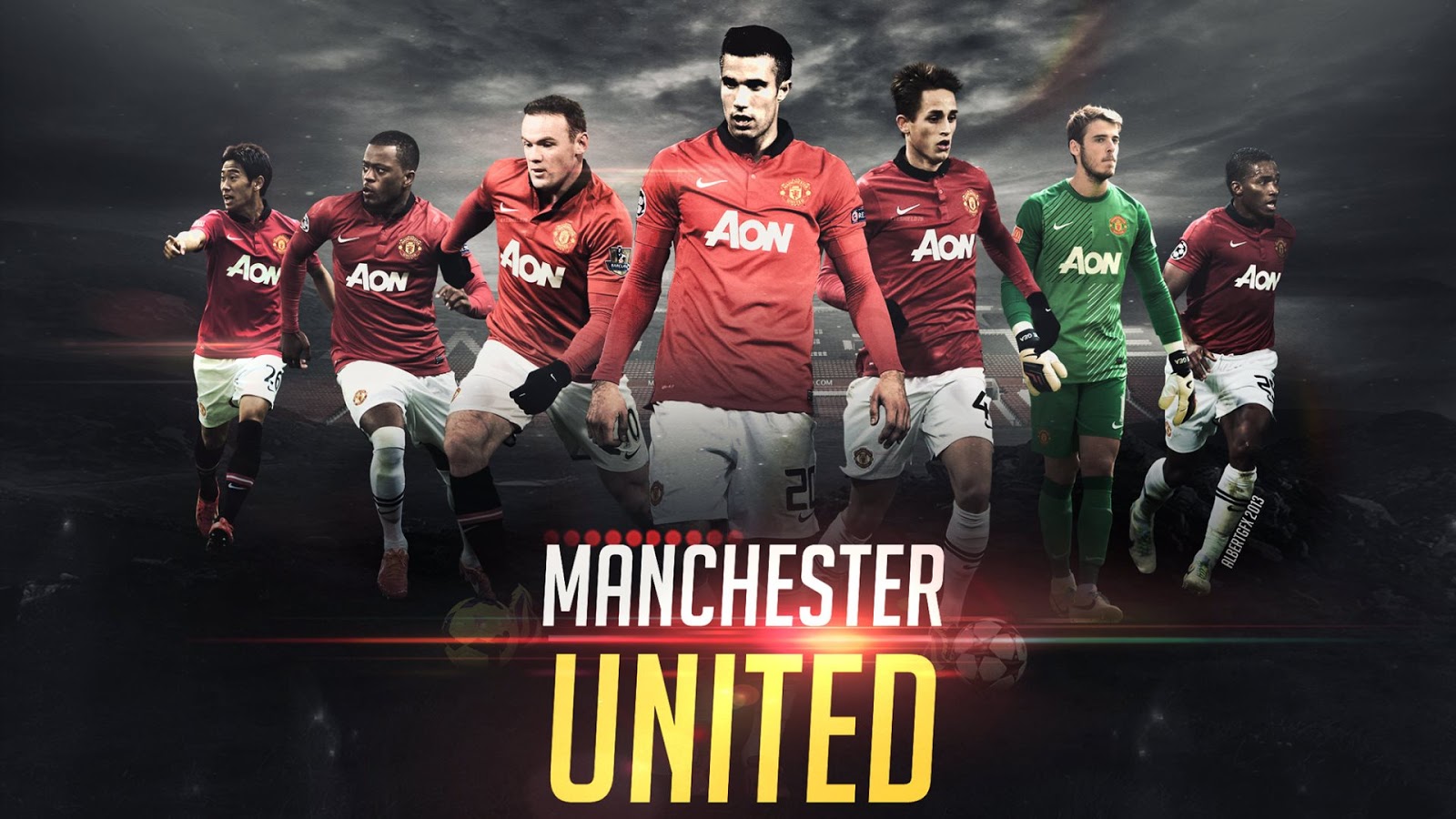 sfondo di giocatori di manchester united,squadra,calciatore,giocatore,giocatore di calcio,font