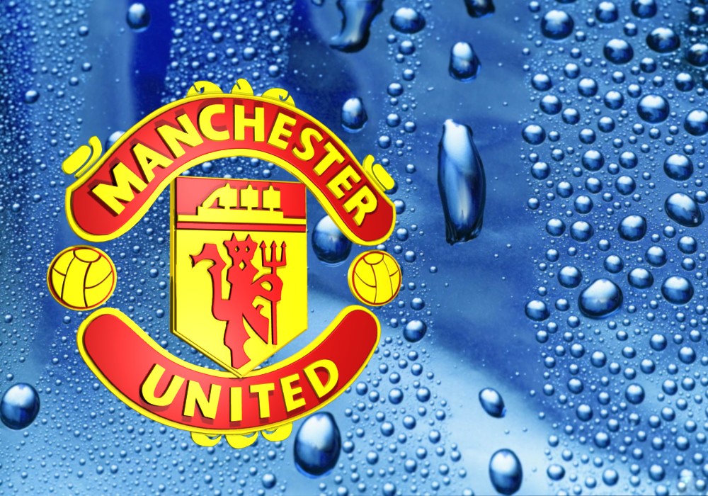 fond d'écran manchester united 3d,laissez tomber,l'eau,police de caractère,graphique