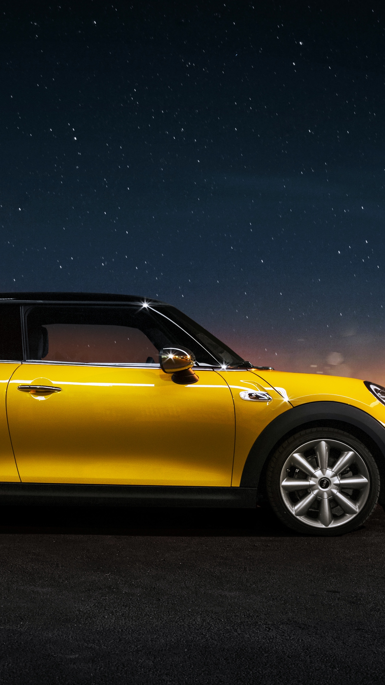 mini cooper wallpaper for iphone,land vehicle,vehicle,car,yellow,mini