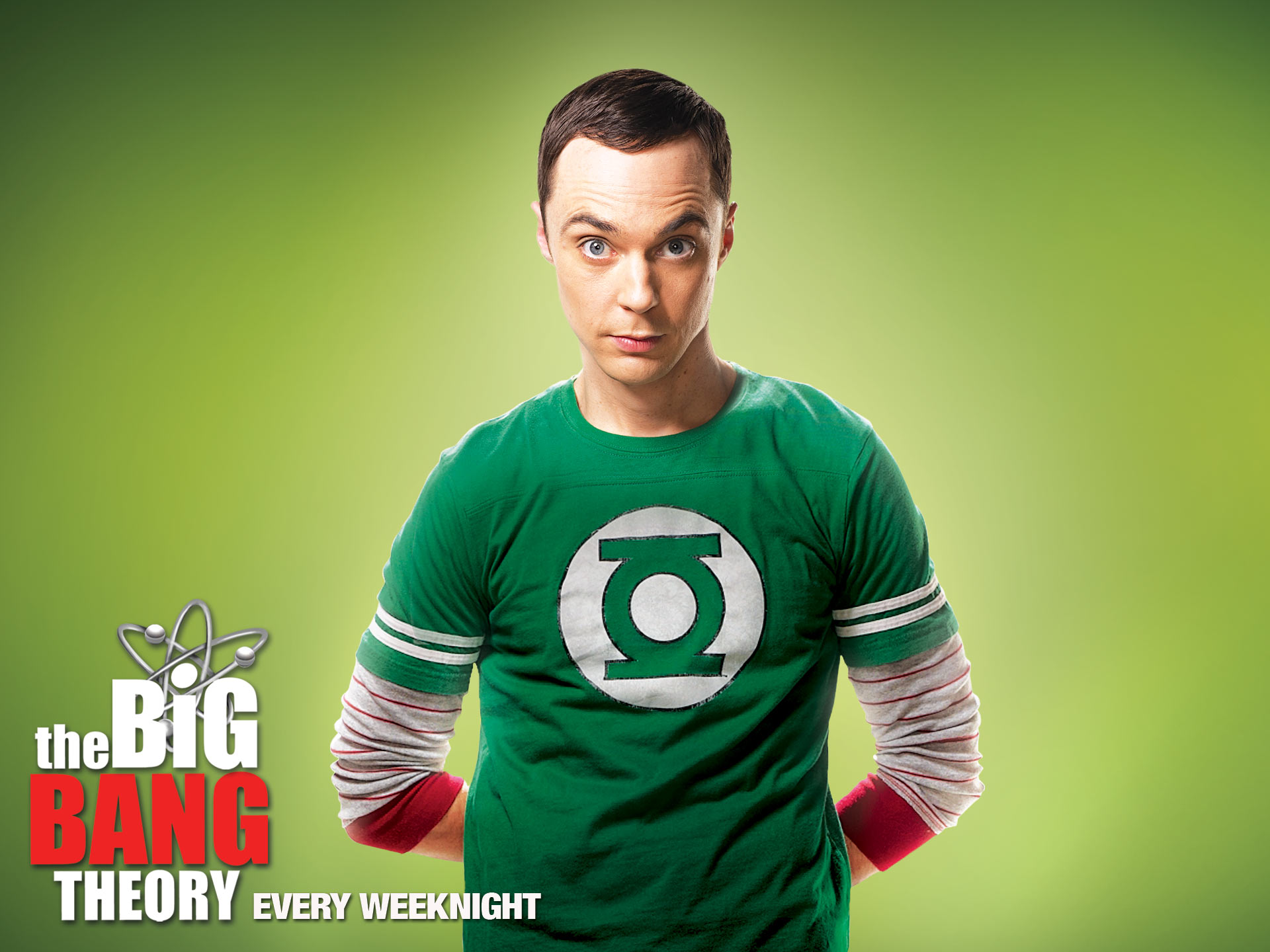 fond d'écran sheldon cooper,vert,t shirt,joueur de football,joueur de football,joueur