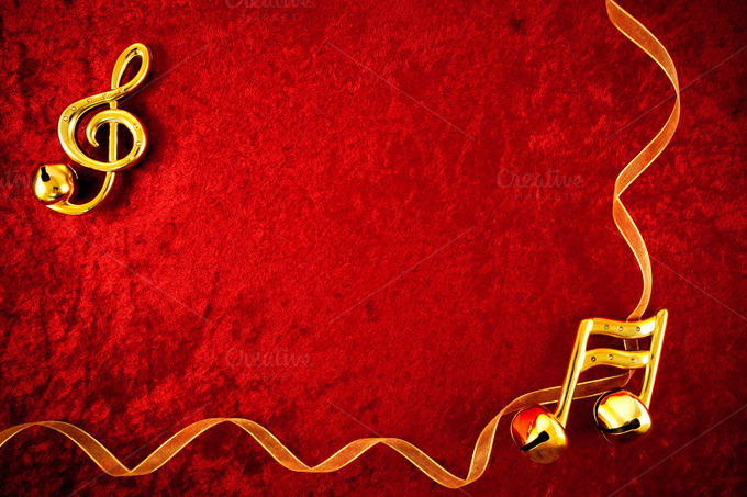 weihnachtstapete mit musik,rot,schriftart,metall