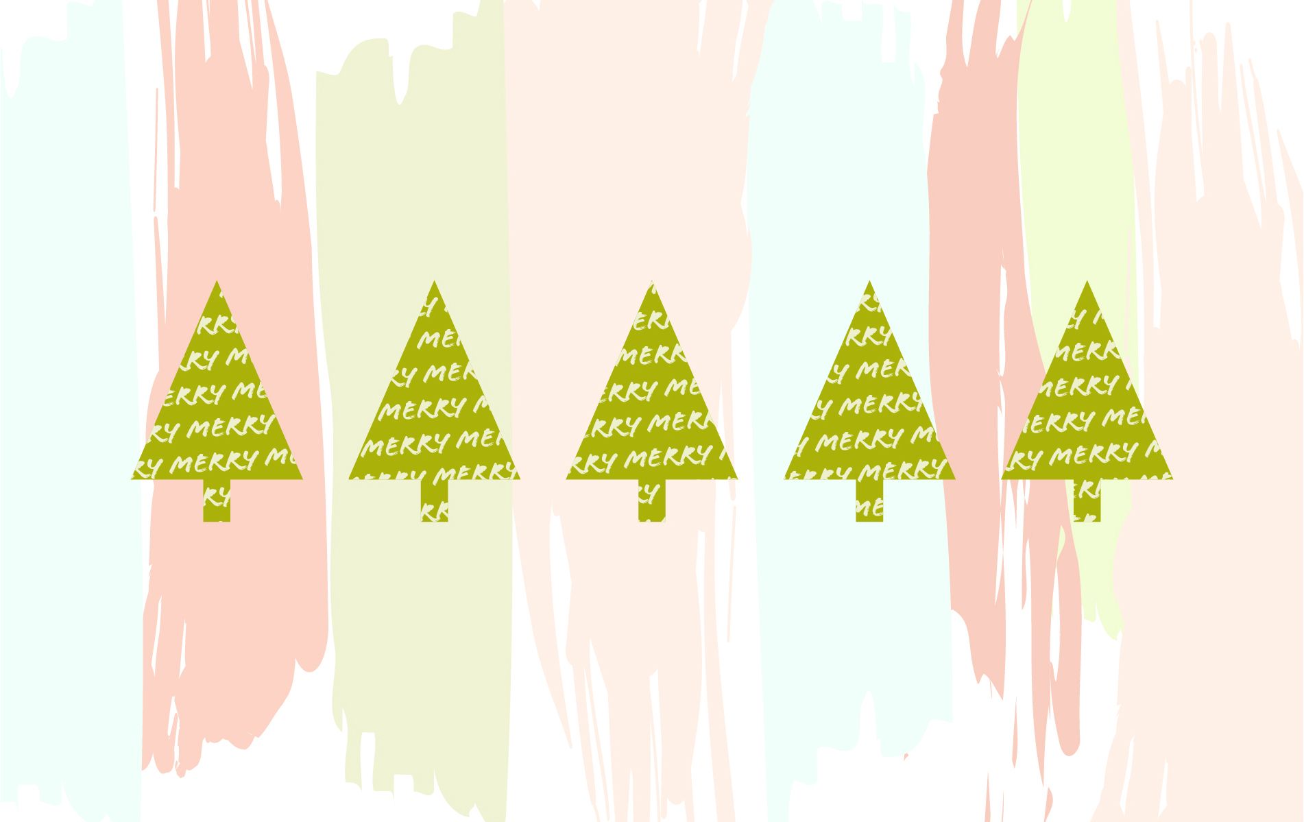 맥북 크리스마스 벽지,초록,나무,잎,폰트,삽화