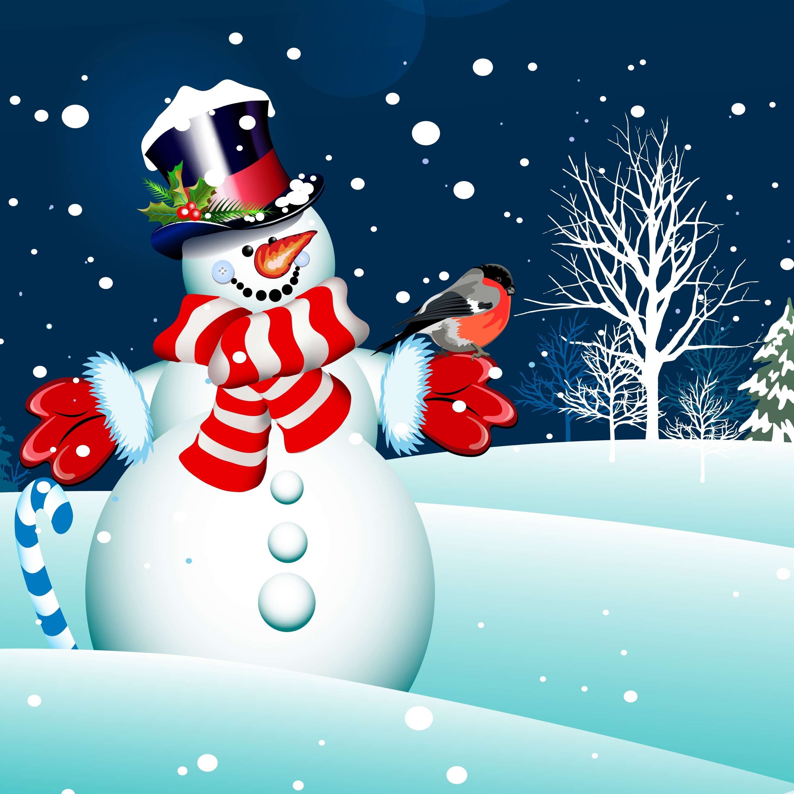 apple christmas wallpaper,snowman,snow,winter,christmas eve,christmas