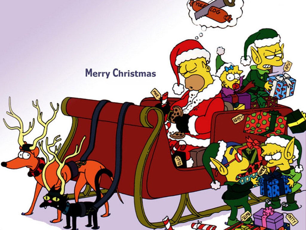 christmas cartoon wallpaper,animated cartoon,cartoon,santa claus,christmas eve,fictional character