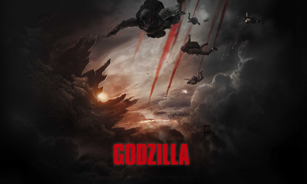 fond d'écran en direct godzilla,jeu d'aventure d'action,ciel,ténèbres,fiction,affiche