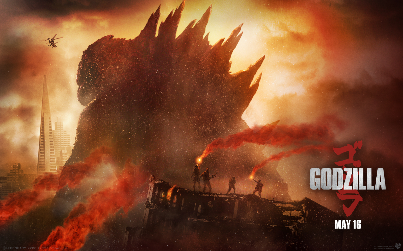 godzilla 2014 wallpaper,action adventure game,strategy video game,pc game,geological phenomenon,event