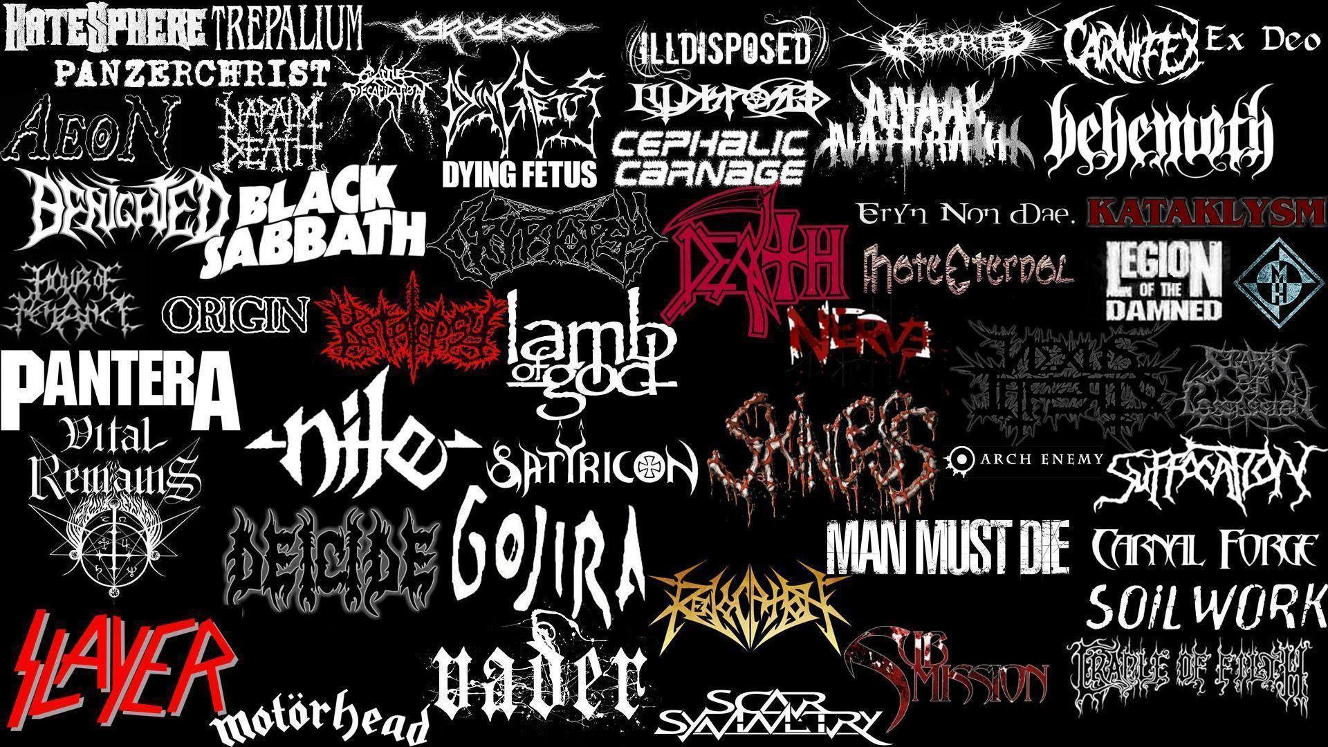 heavy metal bands wallpapers,font,text,graphic design,graphics,calligraphy