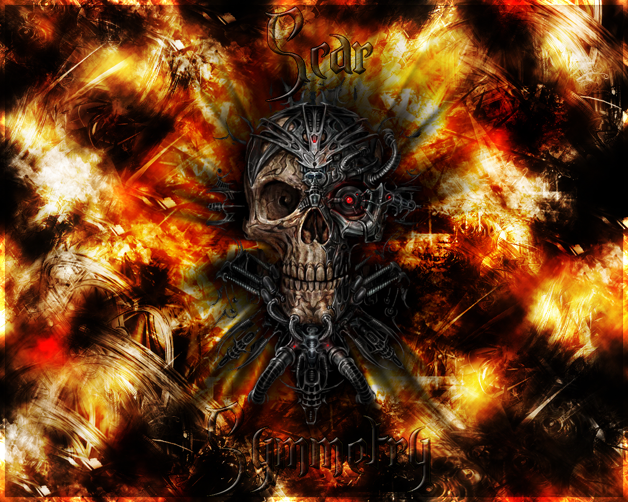 death metal wallpaper,skull,fractal art,demon,cg artwork,fictional character