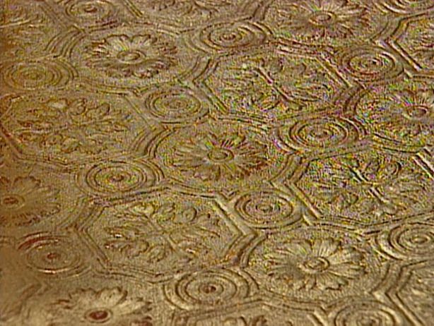 gold embossed wallpaper,pattern,brown,motif,visual arts,design