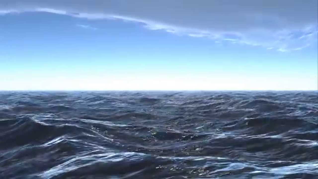 carta da parati dell'oceano 3d,cielo,oceano,orizzonte,mare,acqua