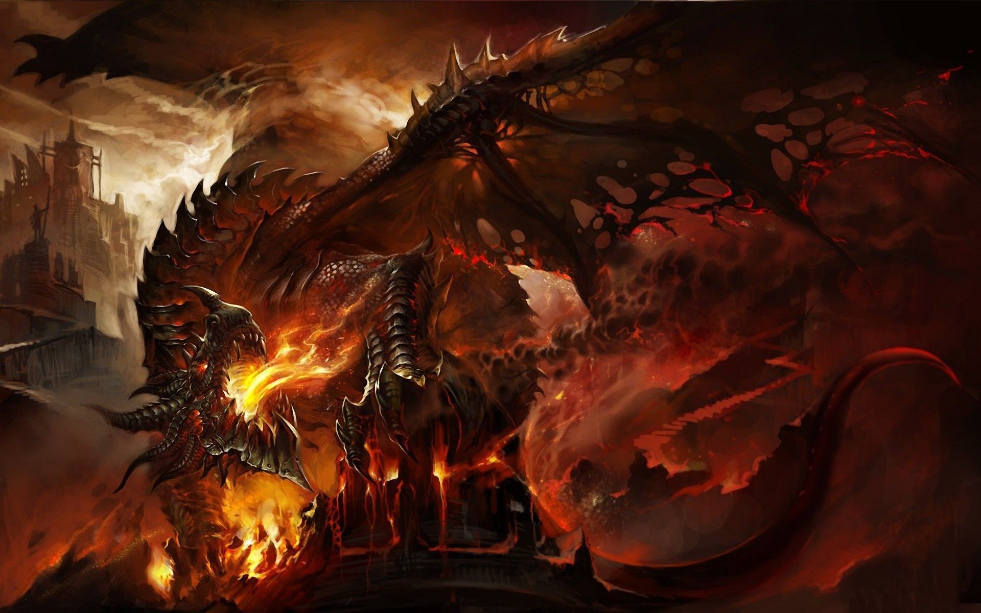 4k dragon wallpaper,dragon,geological phenomenon,demon,cg artwork,action adventure game