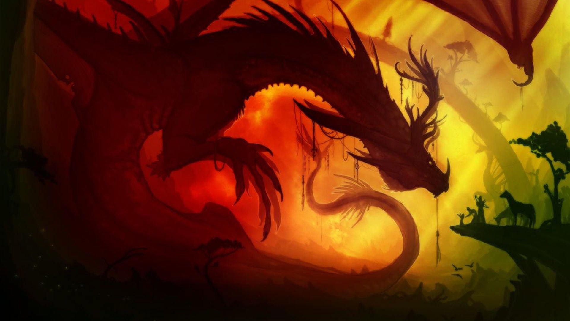 4k dragon wallpaper,dragon,cg artwork,fictional character,illustration,mythical creature
