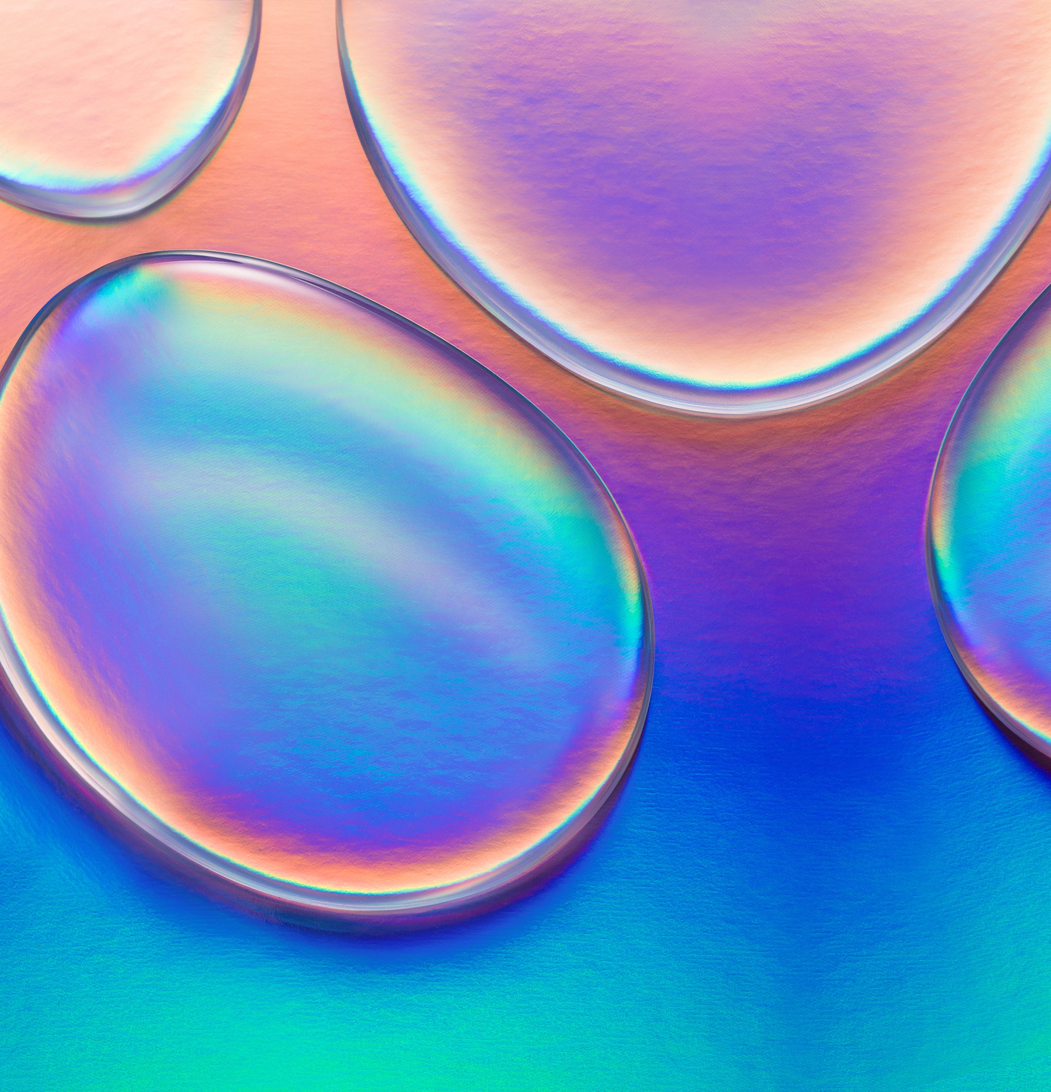 huawei 3d wallpaper,blue,orange,circle,water,liquid bubble