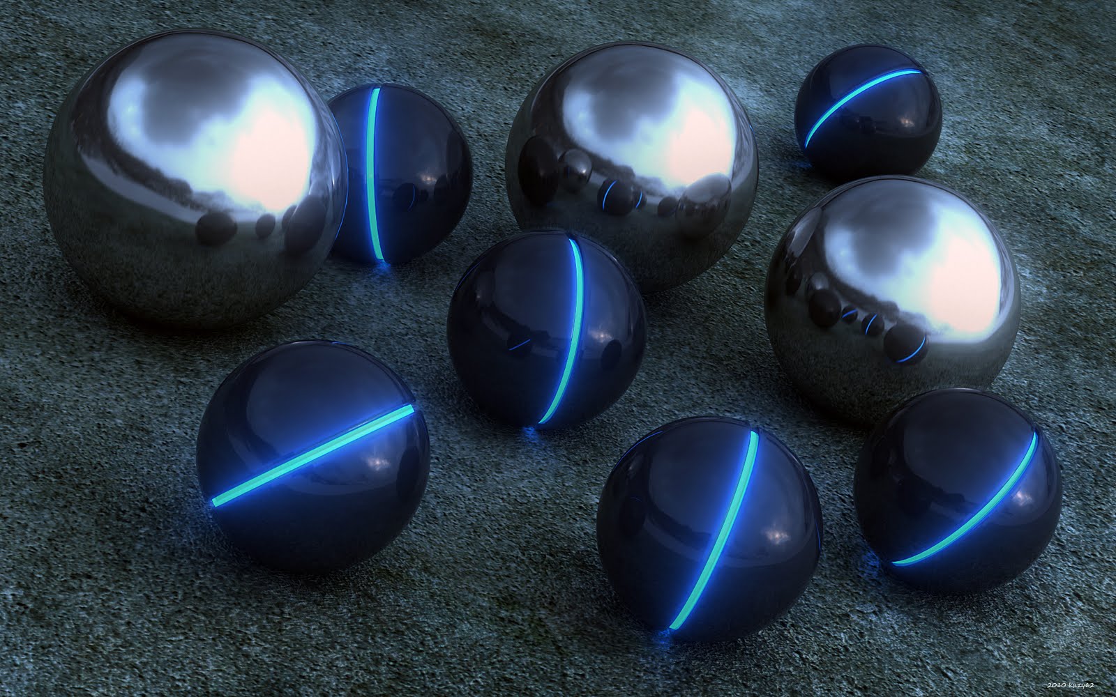 papel pintado de la bola 3d,azul,esfera,mármol,vaso,espacio