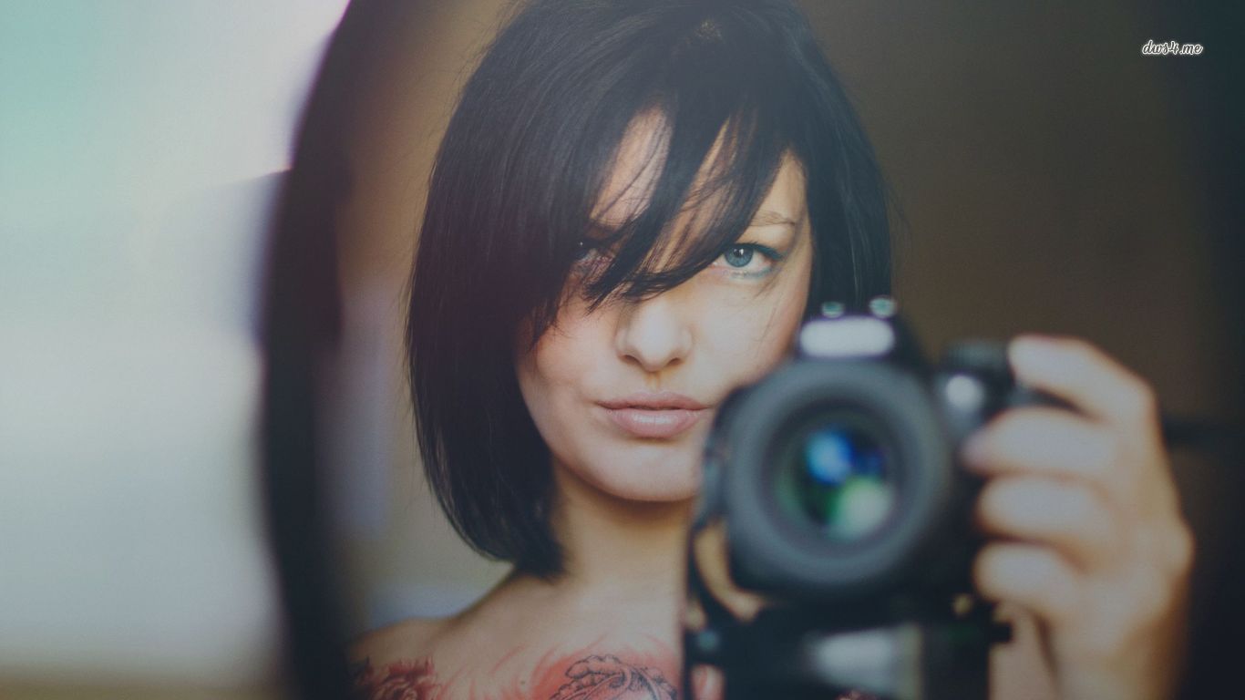 selfie wallpaper,haar,fotografieren,schwarz,blau,schwarzes haar