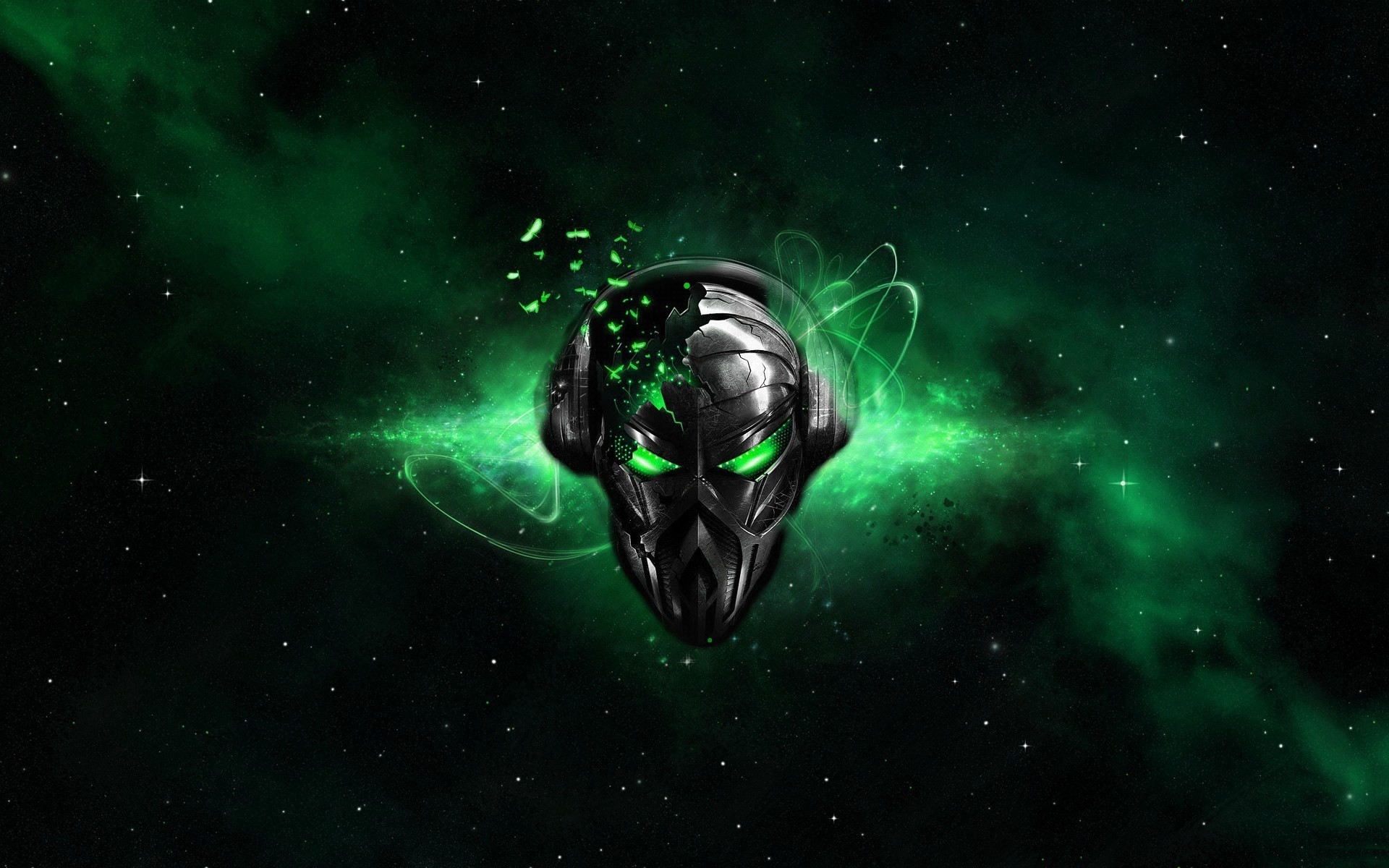 alien desktop wallpaper,green,outer space,space,astronomical object,spacecraft