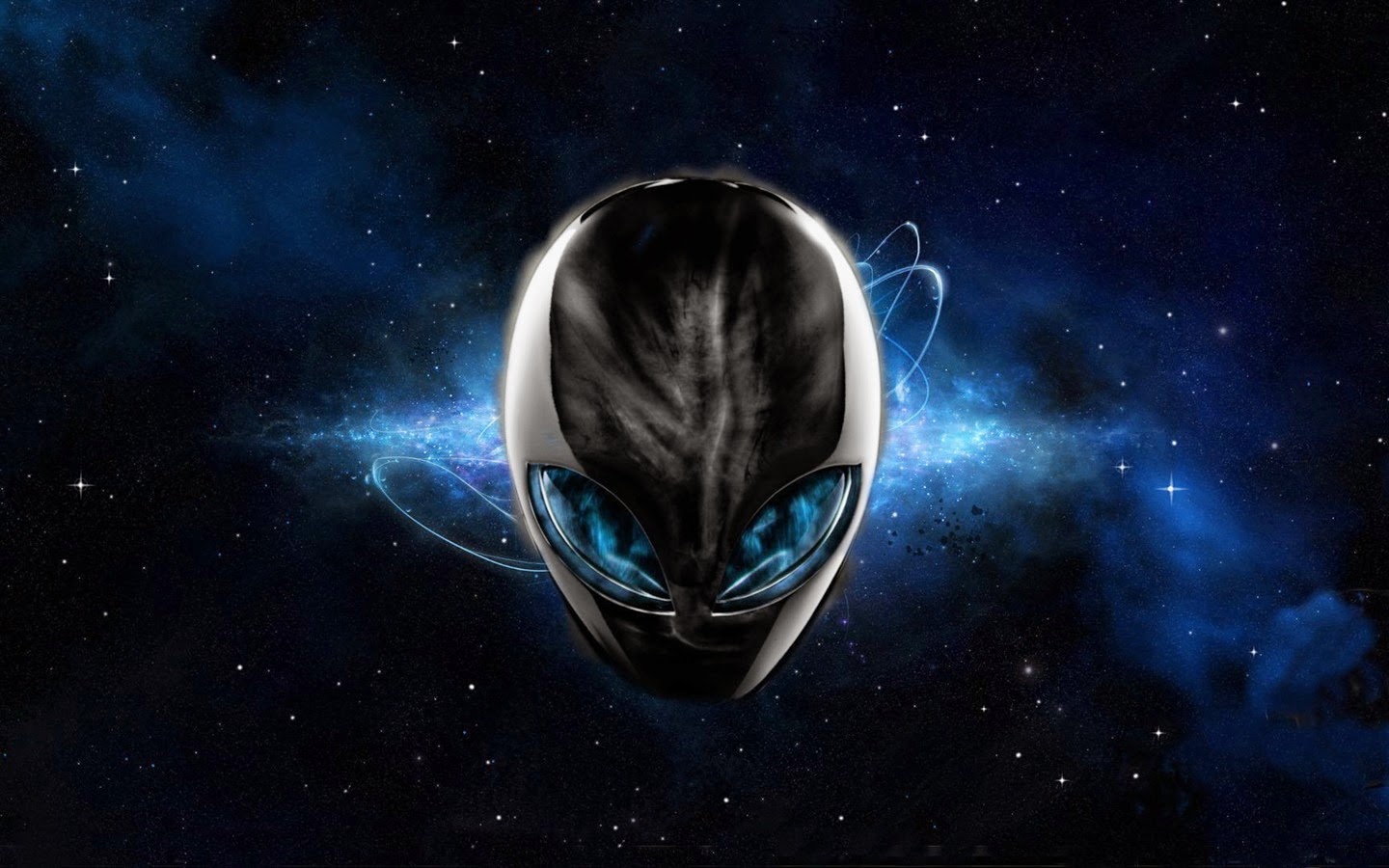 blaue alienware wallpaper,weltraum,platz,universum,astronomisches objekt,himmel