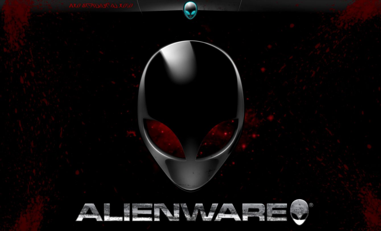 red alienware wallpaper,font,technology,darkness,space,fictional character
