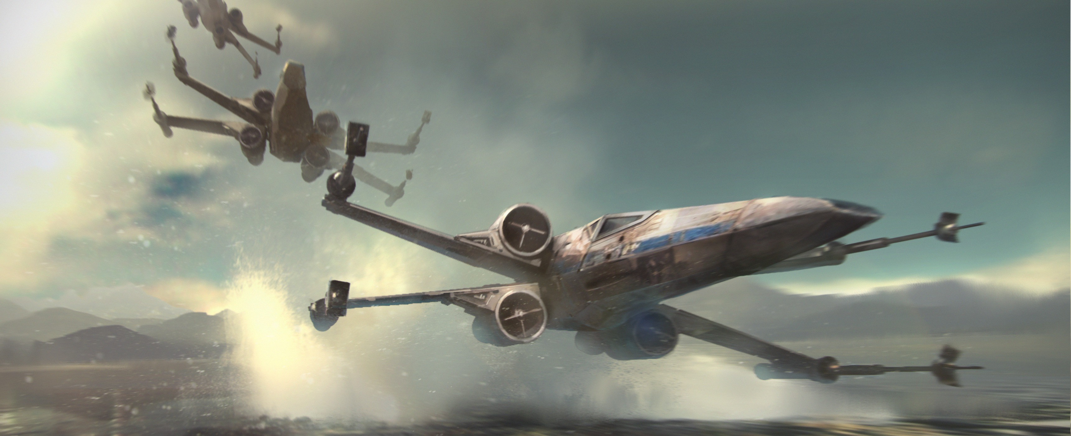star wars x wing wallpaper,airplane,aircraft,vehicle,aviation,propeller