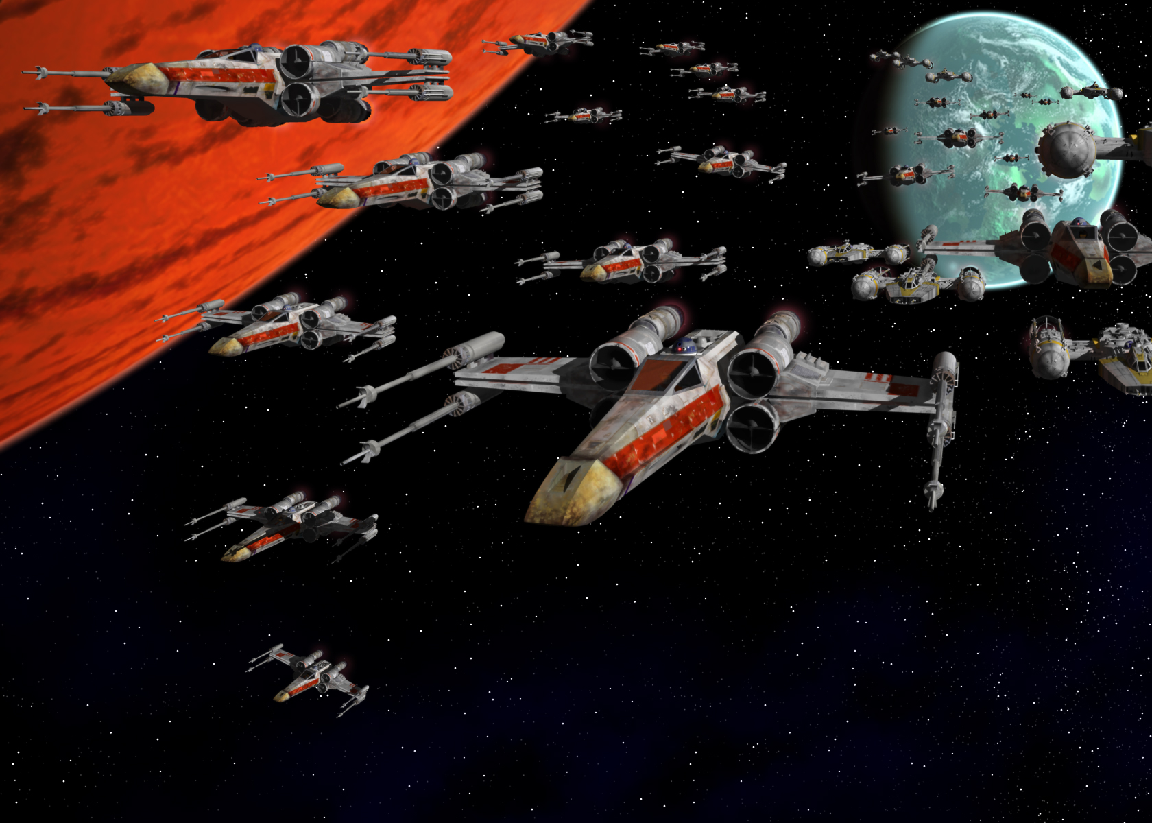 star wars x wing wallpaper,spacecraft,outer space,space,space station,vehicle