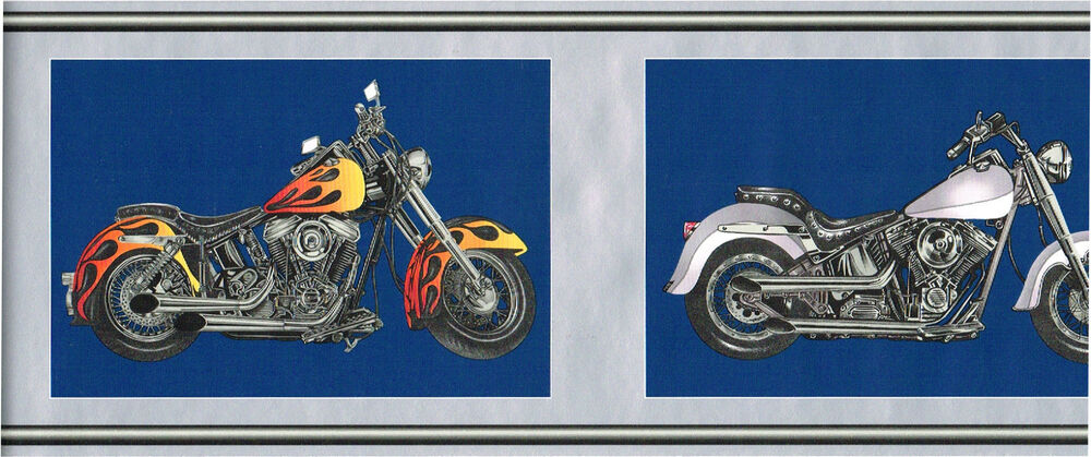 bordure de papier peint harley davidson,véhicule à moteur,moto,véhicule,classique,métal