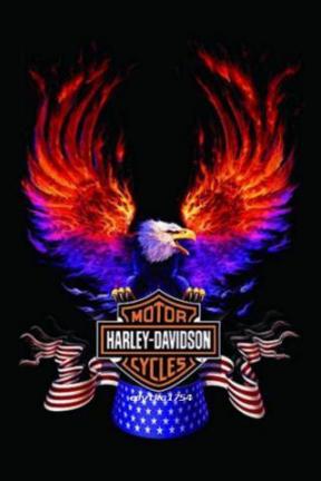 fondo de pantalla de harley davidson para android,águila,diseño gráfico,póster,camiseta,fuente