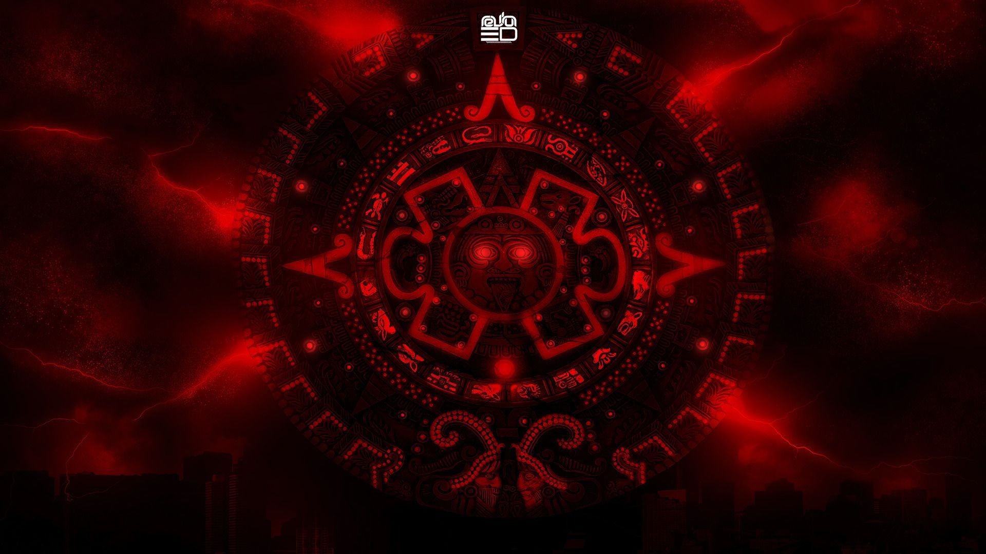 aztec wallpaper hd,red,fractal art,art,symmetry,circle