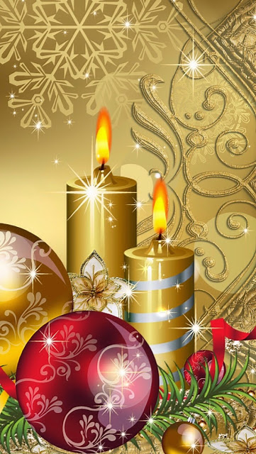 christmas candle wallpaper,christmas decoration,candle,lighting ...