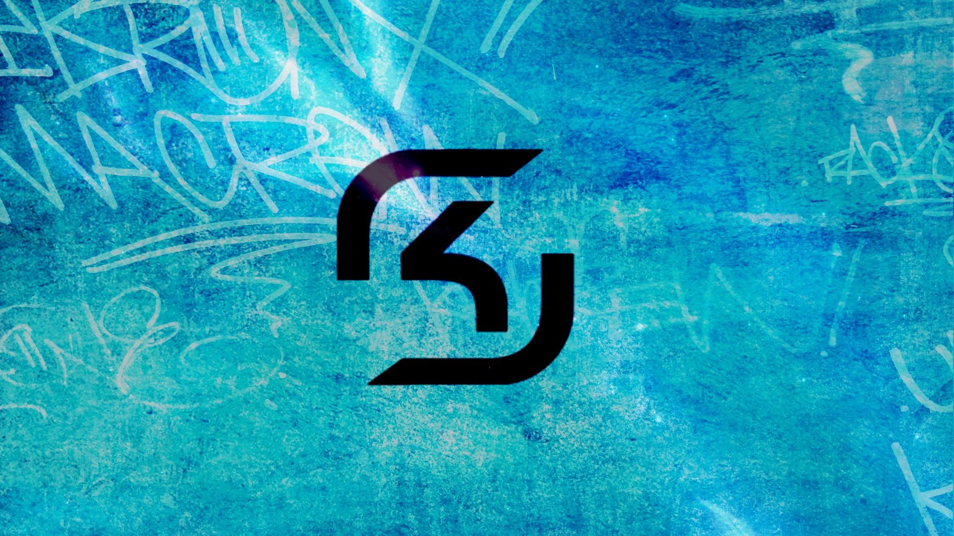 fond d'écran logo sk,bleu,police de caractère,texte,aqua,turquoise