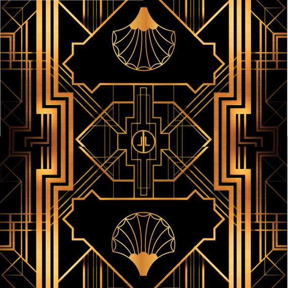 Great Gatsby Art Deco Backdrop- WallpaperUse