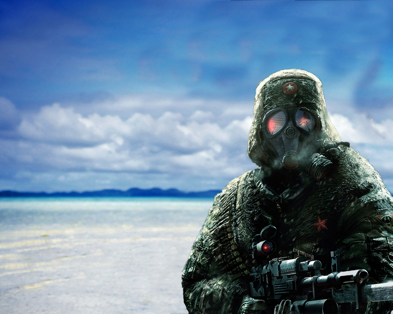 russian army wallpaper,personal protective equipment,arctic,sky,headgear,photography