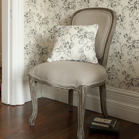 wallpaper with matching fabric,chair,furniture,room,slipcover,wood