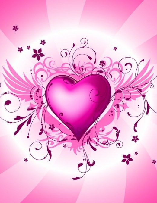 愛の壁紙,心臓,ピンク,紫の,愛,テキスト