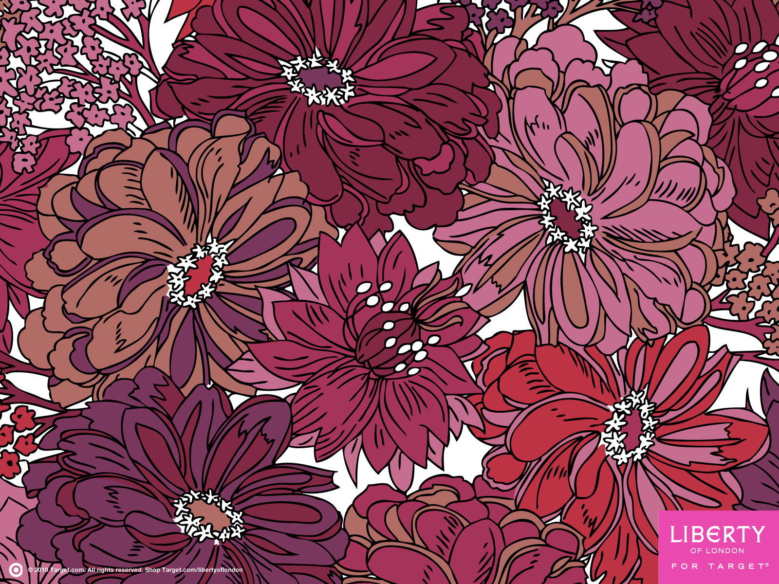 かわいいパターンの壁紙,花,花柄,赤,パターン,ピンク
