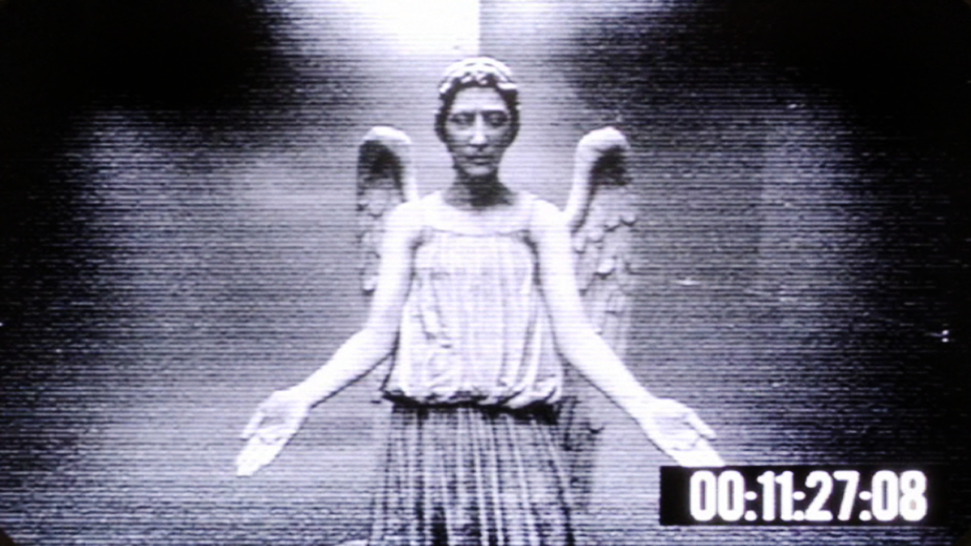 weeping angel wallpaper,fashion,album cover,photography,black and white,gesture