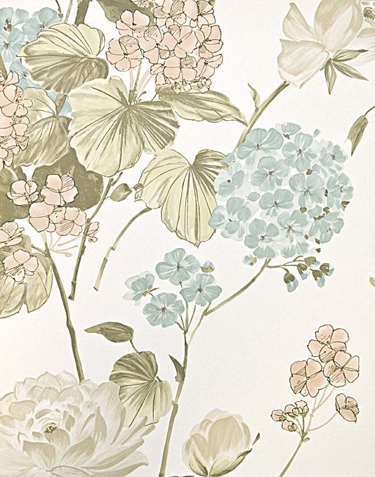 papier peint à motif audacieux,fleur,fond d'écran,plante,plante à fleurs,hortensia