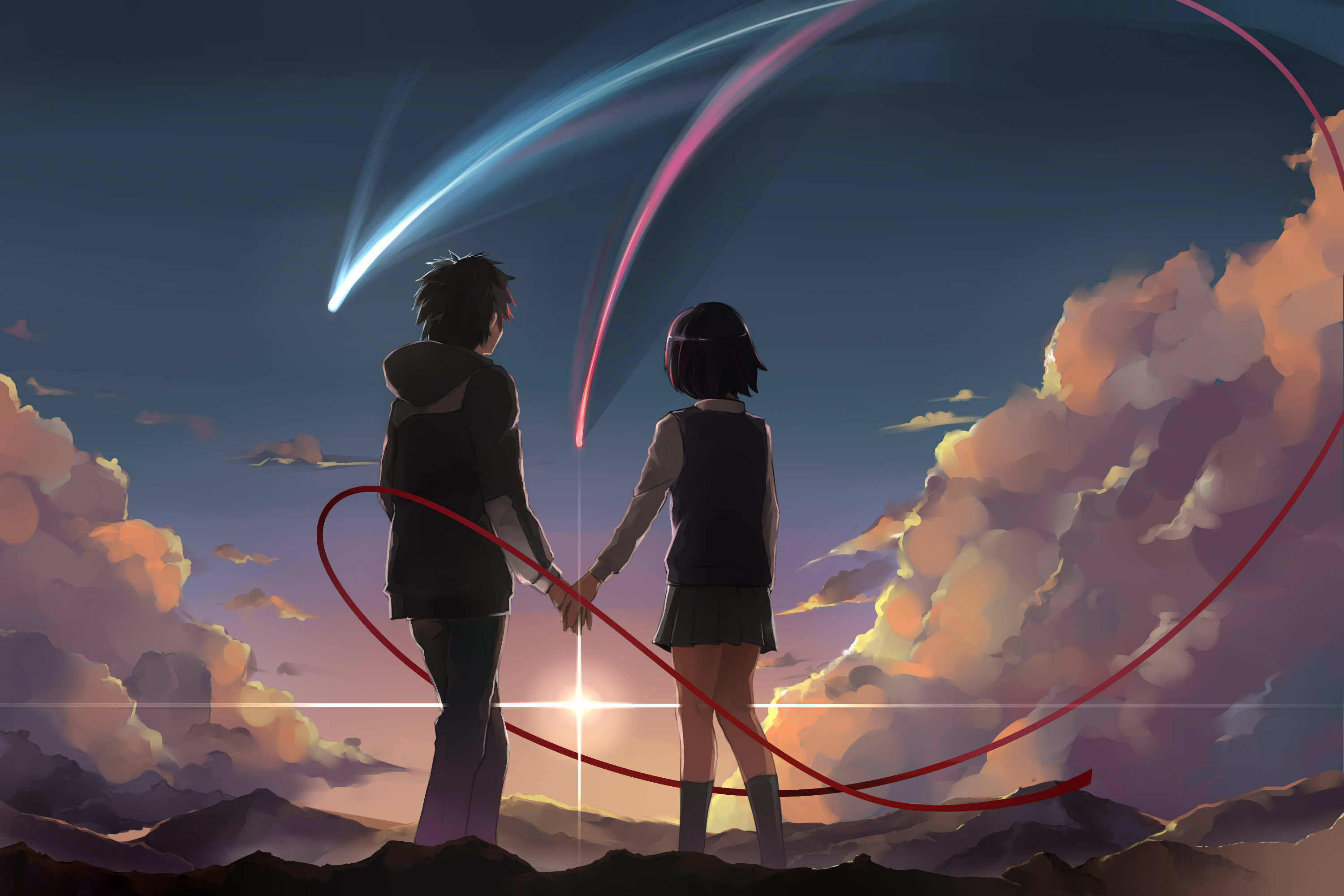 your name anime wallpaper,sky,cloud,atmosphere,meteorological phenomenon,photography