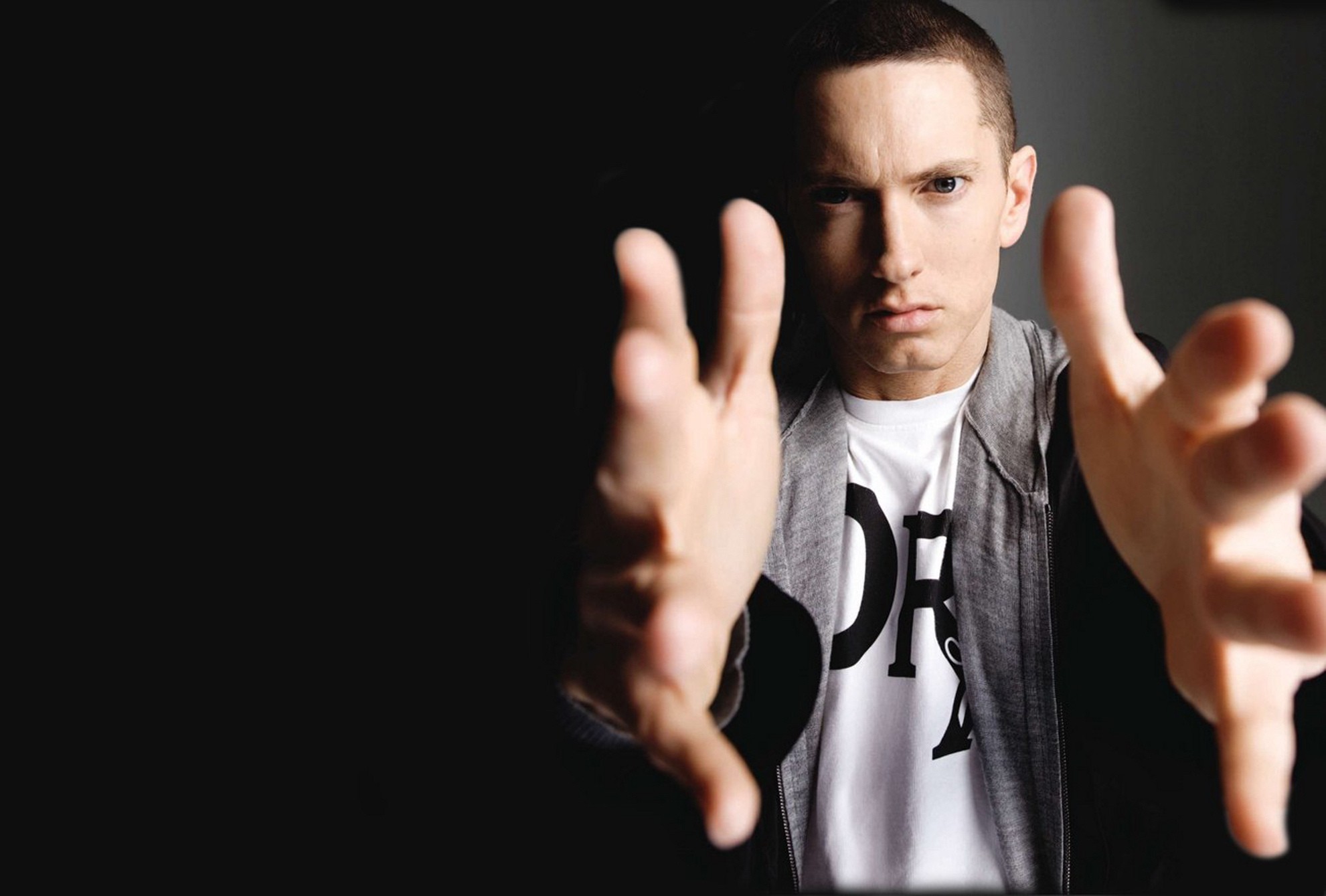 eminem wallpaper android,finger,gesture,forehead,hand,cool