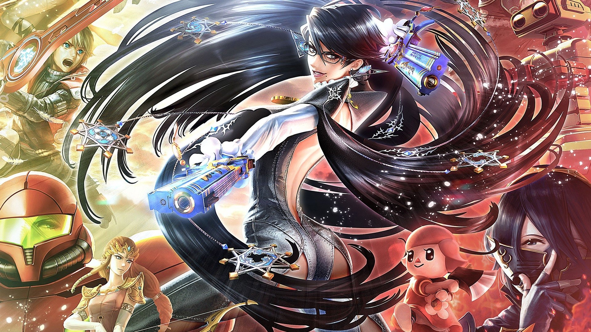 smash wallpaper,cg artwork,cartoon,anime,illustration,black hair