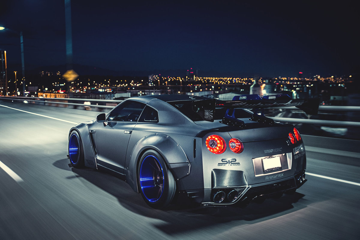 liberty walk gtr wallpaper,land vehicle,vehicle,car,automotive design,performance car