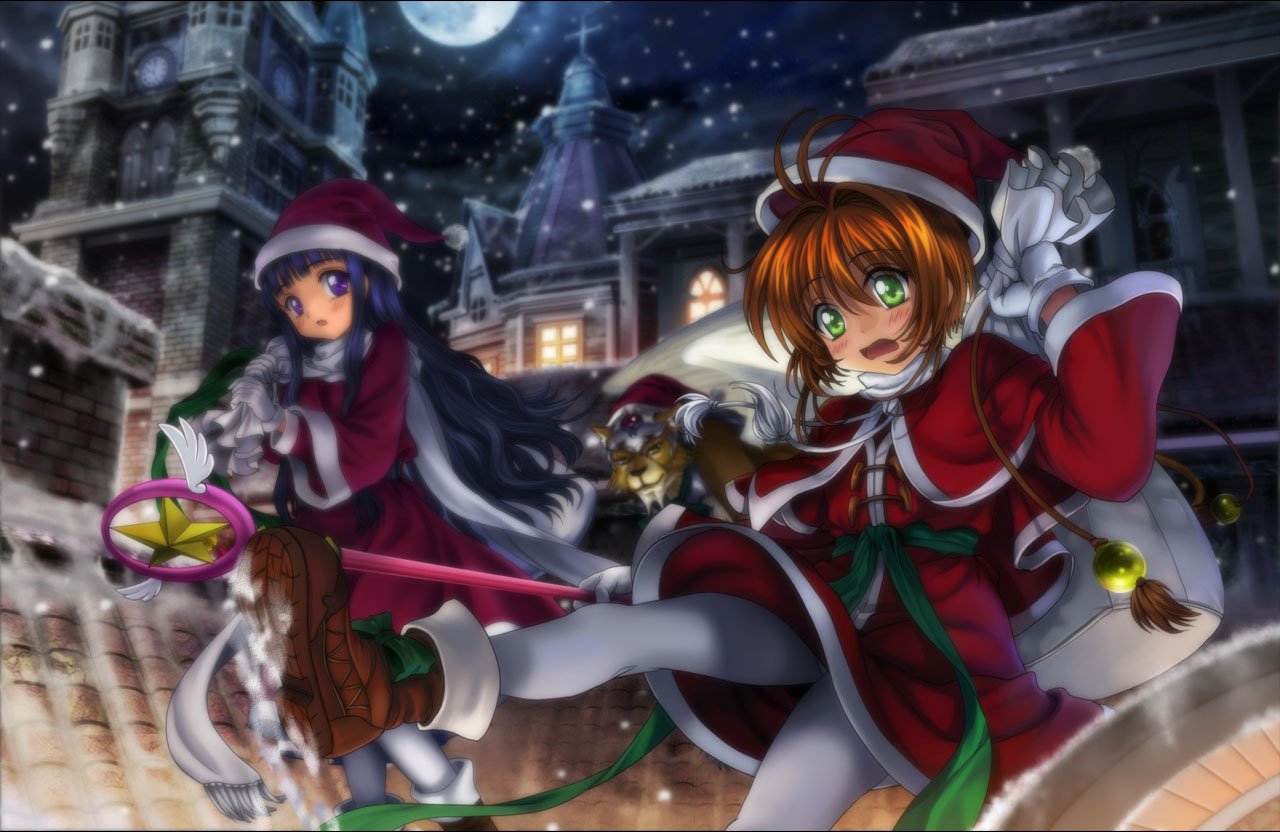 navidad anime wallpaper,karikatur,anime,cg kunstwerk,erfundener charakter,spiele