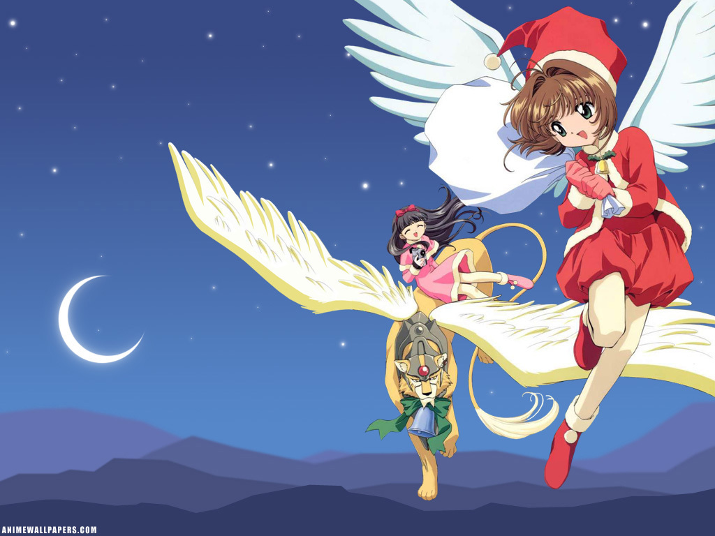 fond d'écran navidad anime,ange,dessin animé,anime,personnage fictif,dessin animé